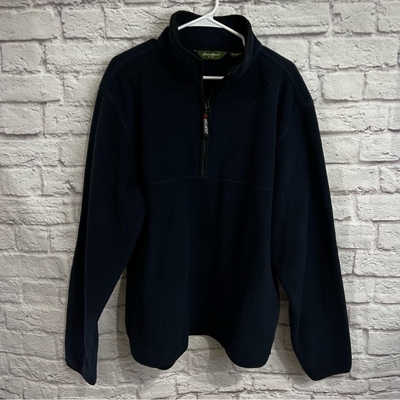 Orvis mens XL fleece full zip up jacket navy nwt pockets - Picture 8 of 8